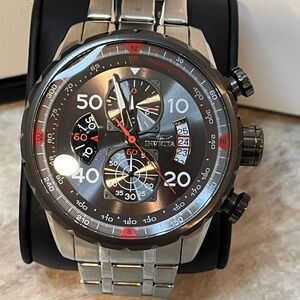 Invicta Aviator Chronograph 11724 Stainless Steel Men’s Watch